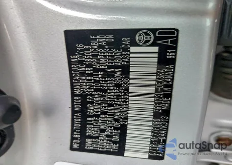 2016 Toyota Corolla L из США, поврежденный, VIN 2T1BURHE2GC718361